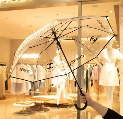 chanel clear umbrella|authentic chanel umbrella.